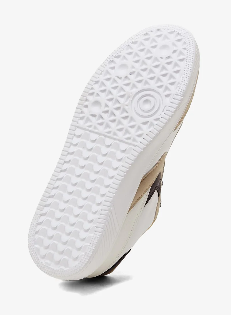 CAMPUS Wht/Blk/G.Beig Campus Men's Multi-Tone Sneakers – Cloud-Cushioned, Breathable Mesh – White/Black/Beige for Men | Best Price UAE